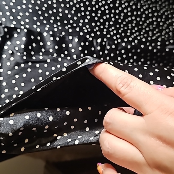 NWT Forever 21 satin polka dot wide leg pants - Picture 3 of 7